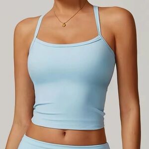 Women's Blue Strappy Top